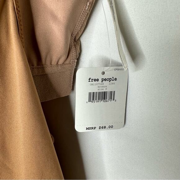 FREE PEOPLE Rise to Run Cami Bronze NWT in Size Small - Picture 5 of 8
